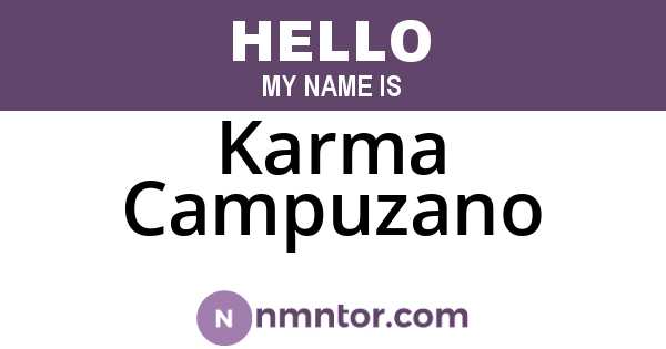 Karma Campuzano