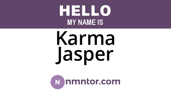 Karma Jasper