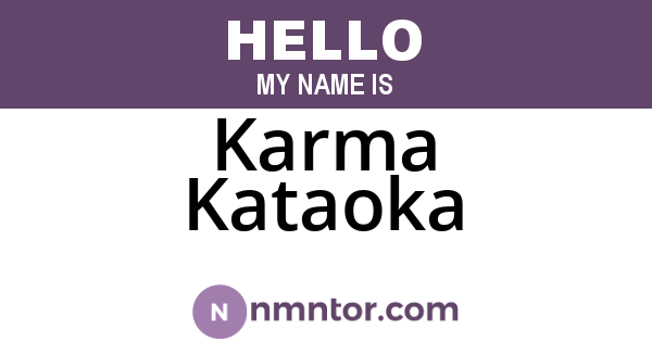 Karma Kataoka