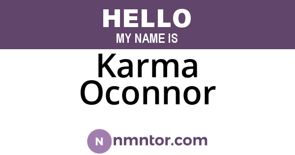 Karma Oconnor