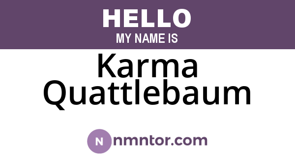 Karma Quattlebaum