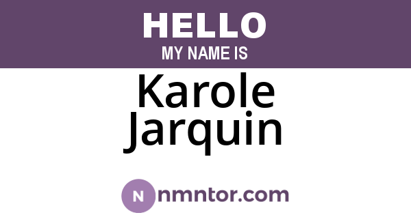 Karole Jarquin