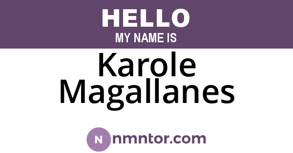 Karole Magallanes