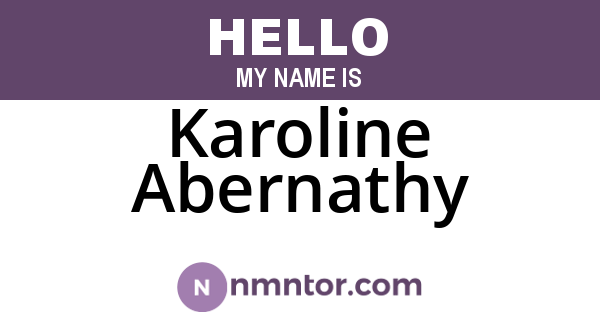 Karoline Abernathy