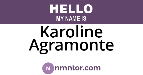 Karoline Agramonte