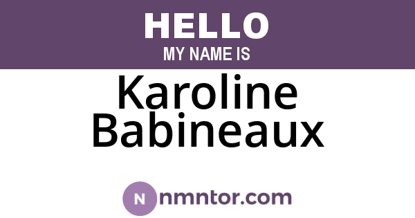 Karoline Babineaux