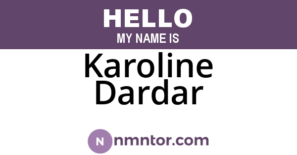 Karoline Dardar