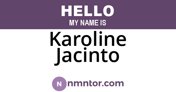 Karoline Jacinto