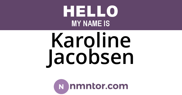 Karoline Jacobsen
