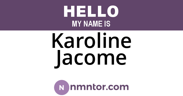 Karoline Jacome