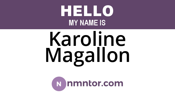 Karoline Magallon