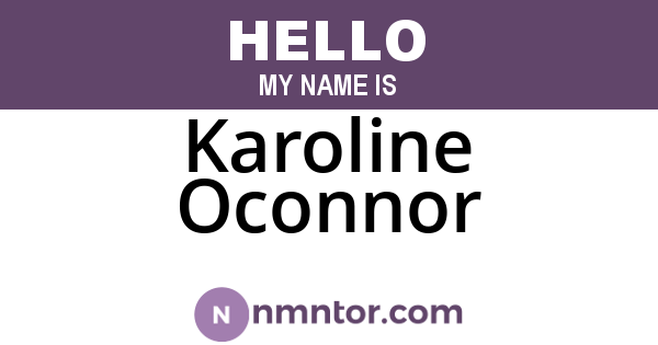 Karoline Oconnor