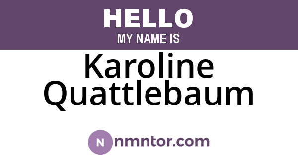 Karoline Quattlebaum