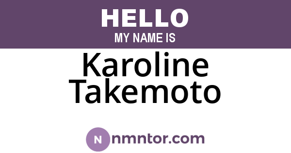 Karoline Takemoto
