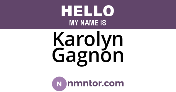 Karolyn Gagnon