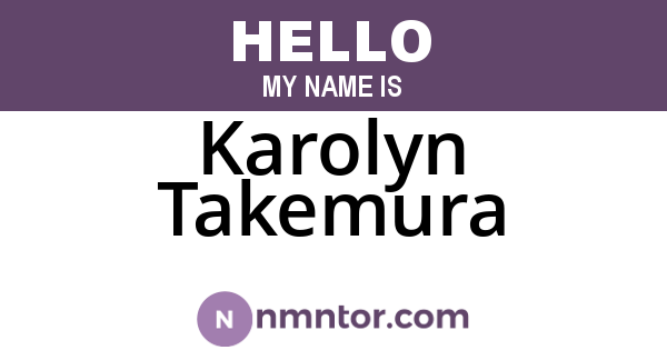 Karolyn Takemura