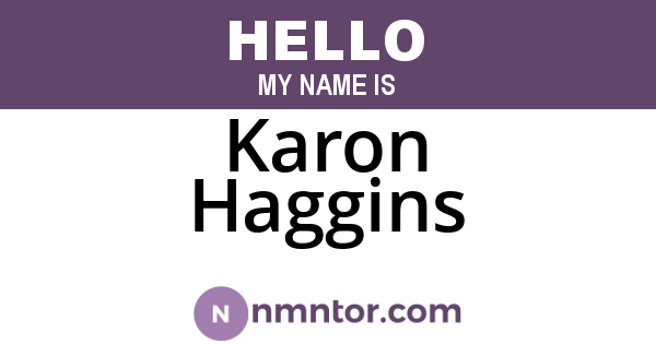 Karon Haggins