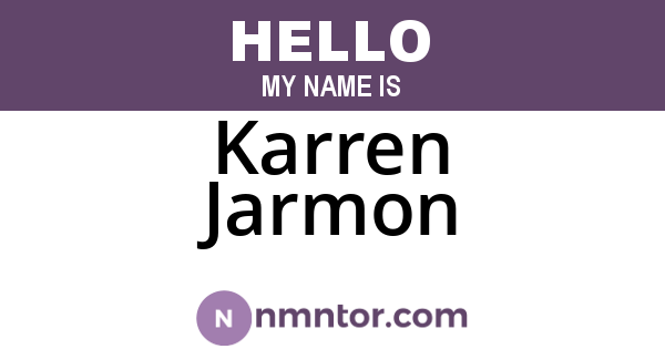 Karren Jarmon