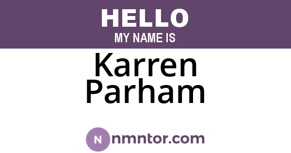 Karren Parham