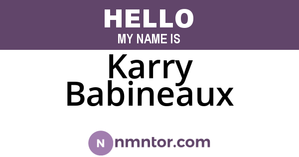 Karry Babineaux