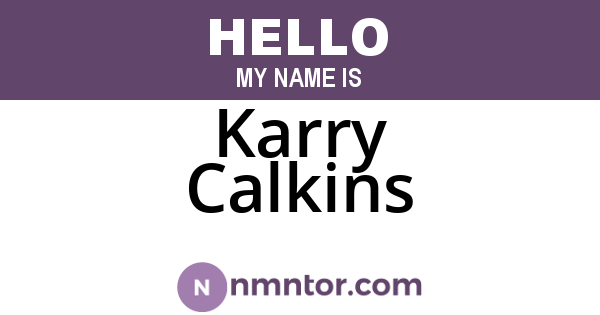 Karry Calkins