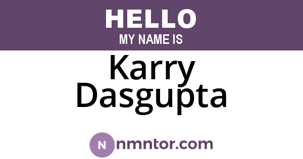 Karry Dasgupta