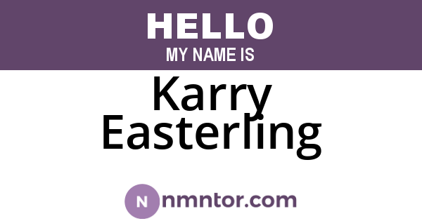 Karry Easterling