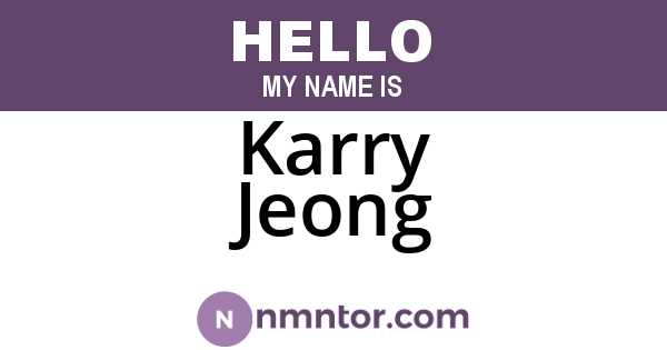 Karry Jeong