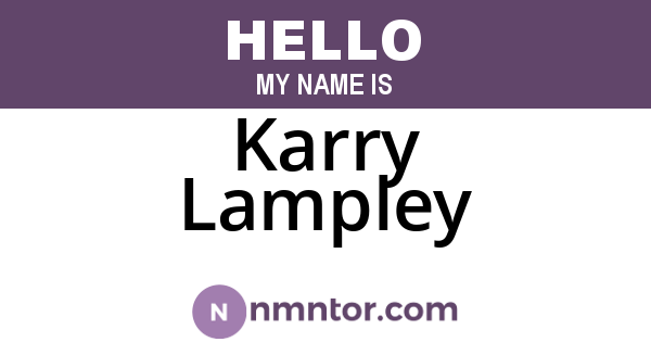 Karry Lampley