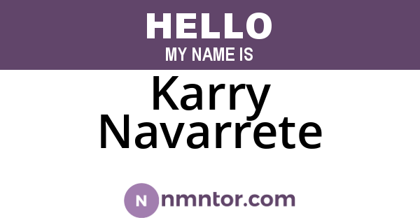 Karry Navarrete