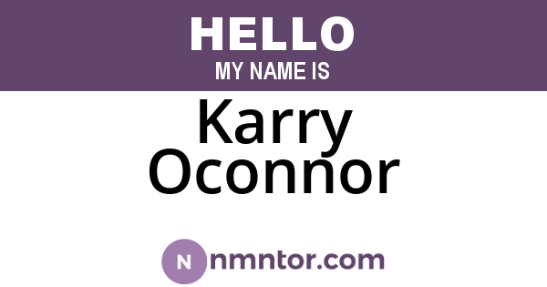 Karry Oconnor