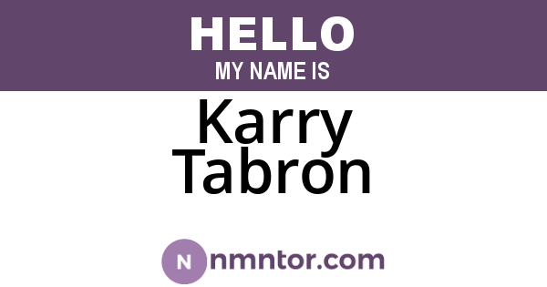 Karry Tabron