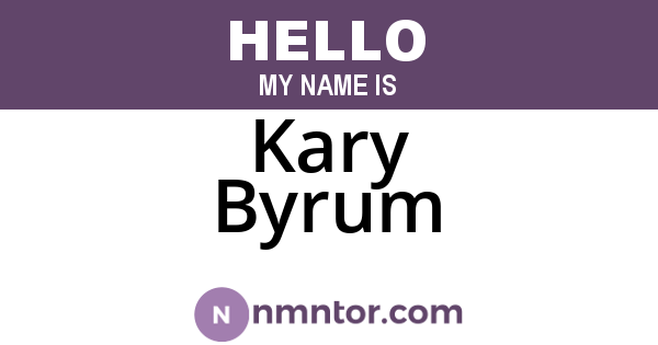 Kary Byrum