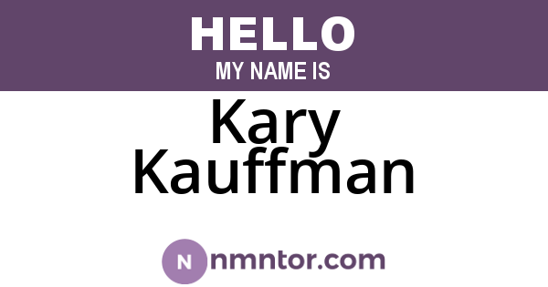 Kary Kauffman
