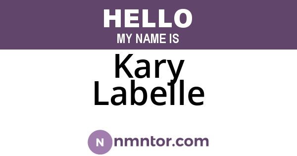 Kary Labelle