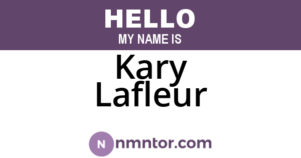 Kary Lafleur