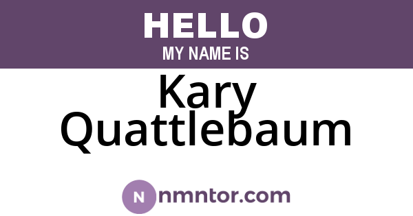 Kary Quattlebaum
