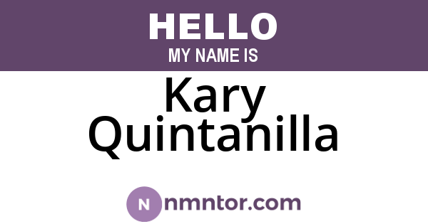 Kary Quintanilla