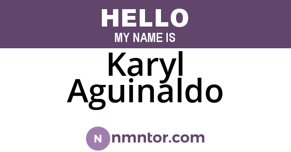 Karyl Aguinaldo