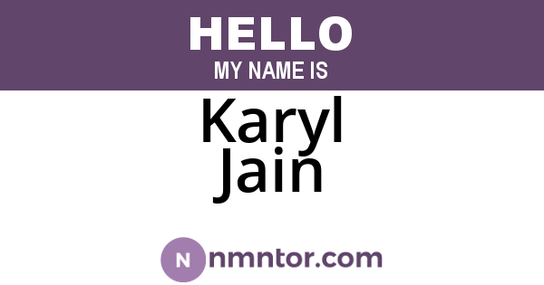 Karyl Jain