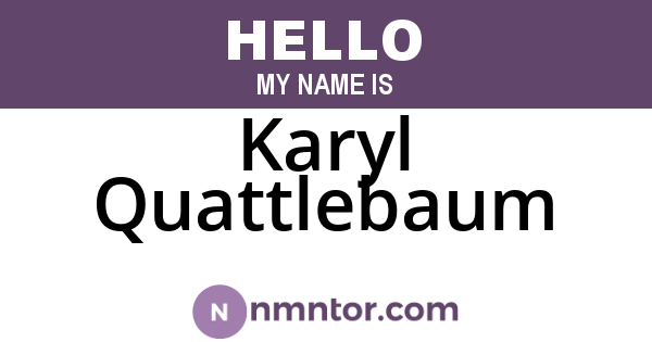 Karyl Quattlebaum