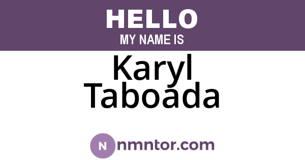 Karyl Taboada