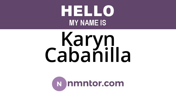 Karyn Cabanilla