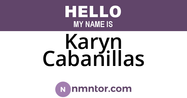 Karyn Cabanillas