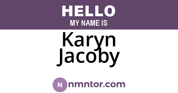 Karyn Jacoby