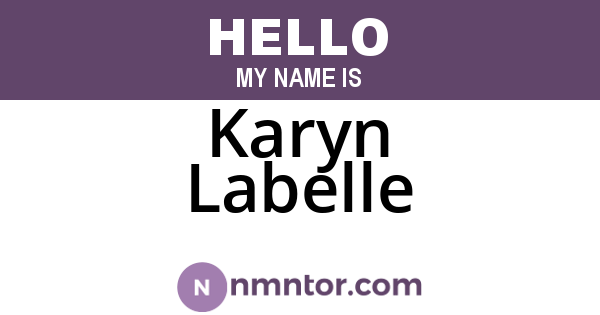Karyn Labelle