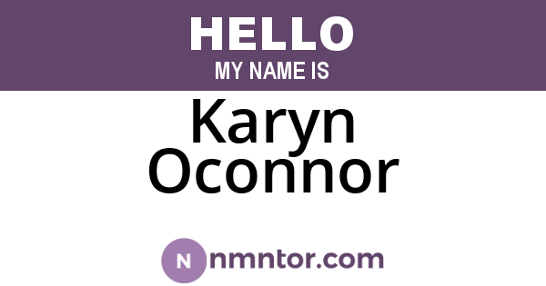 Karyn Oconnor