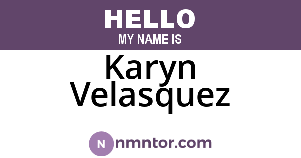 Karyn Velasquez