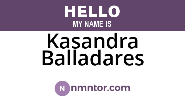 Kasandra Balladares