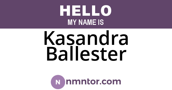 Kasandra Ballester